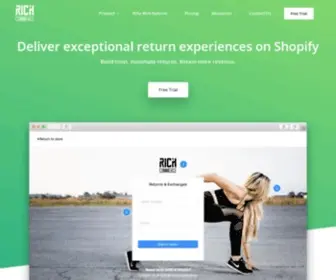 Richcommerce.co(Shopify Returns & Exchanges) Screenshot