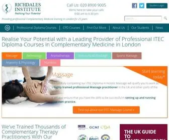 Richdales.co.uk(Massage Training London) Screenshot