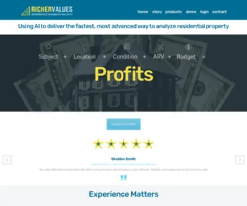 Richervalues.com(Uncovering Value in Residential Real Estate) Screenshot