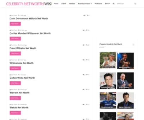 Richestcelebrities.org(Richest Celebrities) Screenshot
