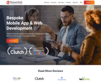 Richestsoft.com(Web development company) Screenshot
