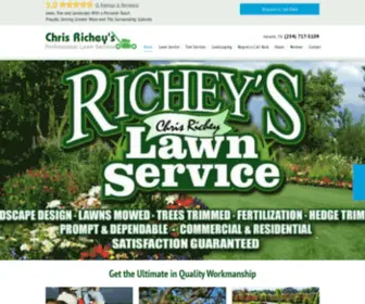 Richeyslawnandlandscape.com(Chris Richey's Professional Lawn Service) Screenshot