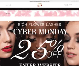 Richflowerlashes.com(Best Natural Fake Eyelash Extensions) Screenshot