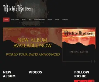 Richiekotzen.com(Richie Kotzen) Screenshot