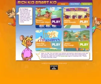 Richkidsmartkid.com(Give your children a financial education head start) Screenshot