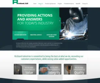 Richlandindustries.com(Contract Manufacturing) Screenshot