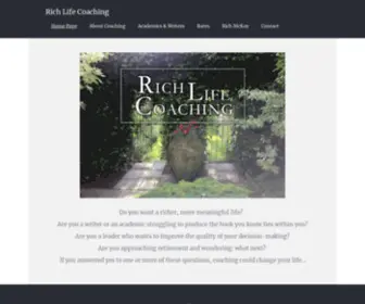 Richlifecoaching.co.uk(Life coaching and writing coaching service) Screenshot