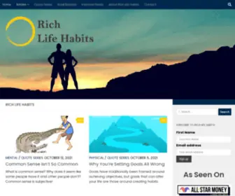 Richlifehabits.com(Rich Life Habits) Screenshot