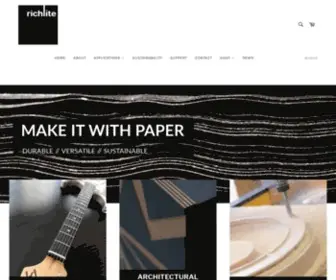 Richlite.com(Sustainable Building Materials) Screenshot