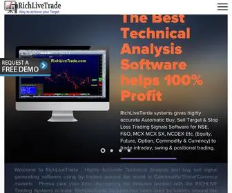 Richlivetrade.com(100% Profit Best Buy Sell Signal Intraday NSE MCX Software) Screenshot