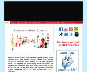 Richmanmusicschool.com(Richman music school) Screenshot