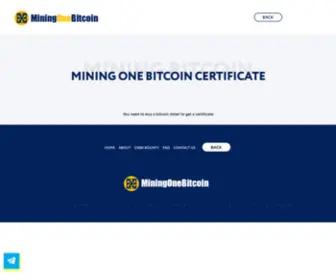 Richminingnft.com(MiningOneBitcoin.com-Mining Your Own Bitcoin) Screenshot