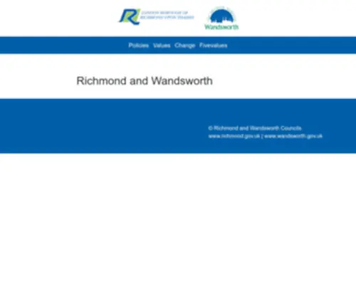 Richmondandwandsworth.gov.uk(Richmond and wandsworth councils) Screenshot
