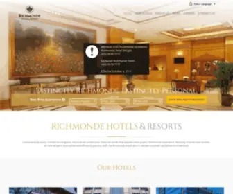 Richmondehotels.com.ph(Richmonde Hotels) Screenshot