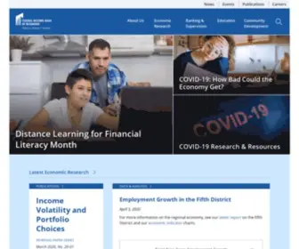Richmondfed.org(Federal Reserve Bank of Richmond) Screenshot