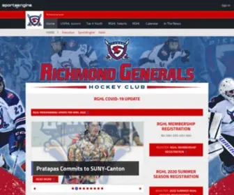 Richmondgenerals.com(Richmond Generals) Screenshot
