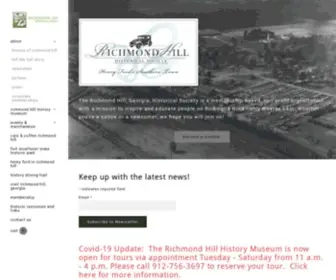 Richmondhillhistoricalsociety.com(Richmond Hill) Screenshot