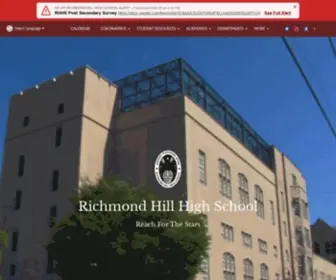 Richmondhillhs.org(Richmond Hill High School) Screenshot