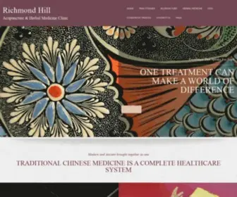 Richmondhilltcm.ca(Modern and Ancient brought together as one TRADITIONAL CHINESE MEDICINE) Screenshot