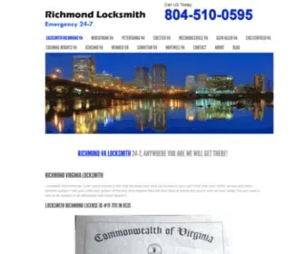 Richmondlocksmith24-7.com(Richmond Locksmith) Screenshot