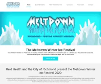 Richmondmeltdown.com(The Meltdown Winter Ice Festival) Screenshot