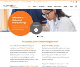 Richmondpharmacology.com(Contract Research Organisation (CRO) in London) Screenshot