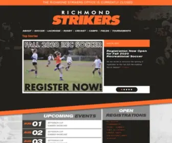 Richmondstrikers.com(Richmond Strikers) Screenshot