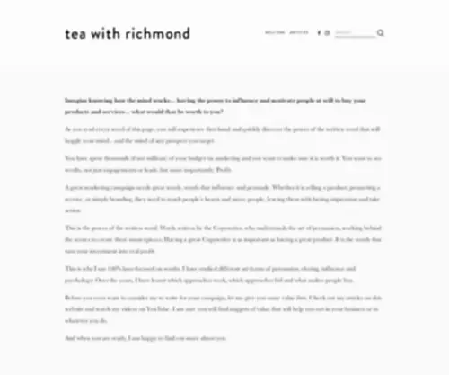 Richmondt.com(Richmond Tan) Screenshot