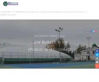 Richmondtennisclub.com(Richmond Tennis Club) Screenshot