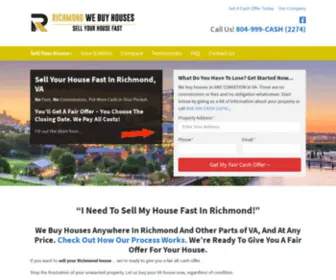 Richmondwebuyhouses.com(Sell My House Fast Richmond VA) Screenshot