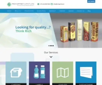 Richoffset.com(Packaging companies in india) Screenshot