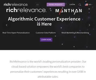 Richrelevance.com(The RichRelevance personalization technology) Screenshot