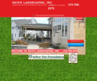 Richslandscapinginc.com(Rich's Landscaping) Screenshot