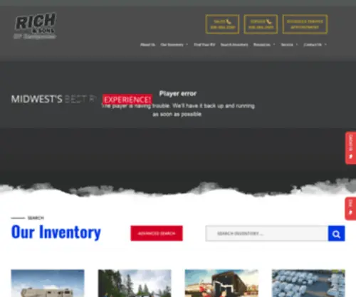 Richsonsrv.com(Rich and Sons RV Sales) Screenshot