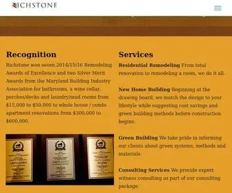 Richstonecorp.com(Baltimore Residential Remodeling) Screenshot