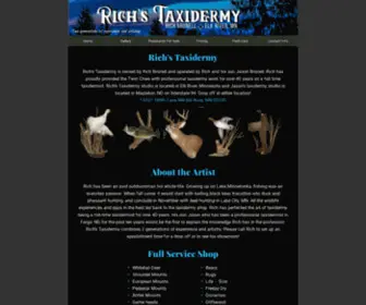 Richtaxidermy.com(Rich's Taxidermy) Screenshot