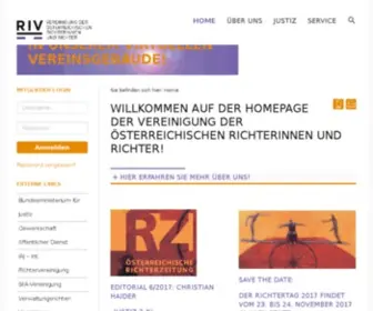 Richtervereinigung.at(Homepage der Vereinigung der österreichischen Richterinnen und Richter) Screenshot