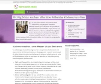 Richtig-Schoen-Kochen.de(Für die küche) Screenshot