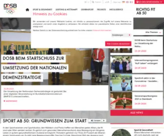 Richtigfit-AB50.de(Der Deutsche Olympische Sportbund) Screenshot