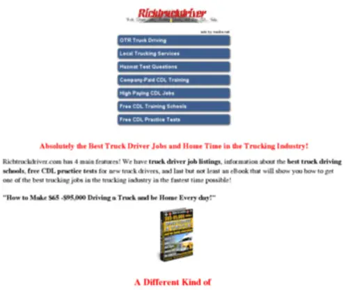 Richtruckdriver.com(Truck Driver Jobs) Screenshot