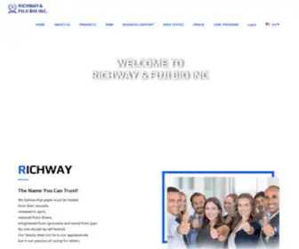 Richwayandfujibio.com(RICHWAY & FUJI BIO INC) Screenshot