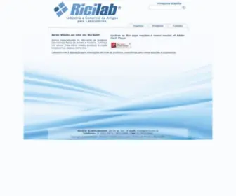 Ricilab.com.br(Artigos para Laboratório RICILAB) Screenshot