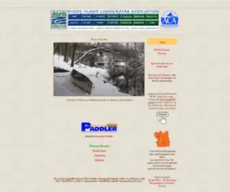 Ricka.org(Rhode Island Canoe & Kayak Association) Screenshot