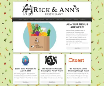 Rickandanns.com(Rick & Ann's Restaurant) Screenshot