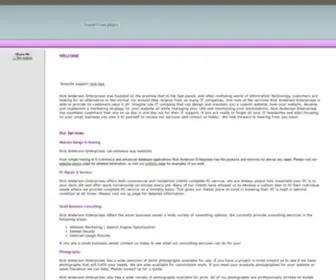 Rickandersonenterprises.com(Website design) Screenshot