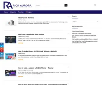 Rickaurora.com(Health & Fitness Product Reviews) Screenshot