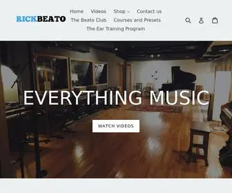 Rickbeato.com(Rick Beato) Screenshot