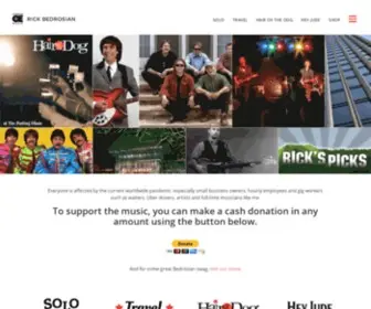 Rickbedrosian.com(Musician and Tour Guide) Screenshot