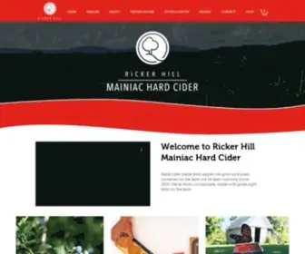 Rickershardcider.com(Ricker Hill Farms) Screenshot