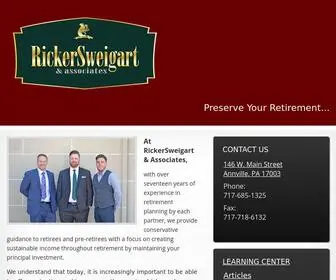 Rickersweigart.com(Ricker Sweigart & Associates) Screenshot